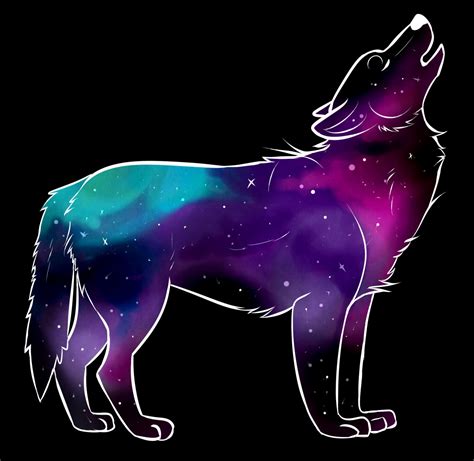 Galaxy Anime Wolf Pup Wolves Galaxy Wallpapers On Wallpaperdog Alf