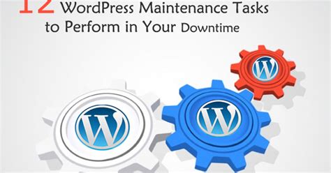 12 Wordpress Maintenance Tasks To Perform In Your Downtime Dieter Ziegler