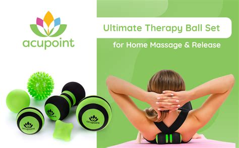 acupoint massage ball set 6 physical therapy balls for post workout deep tissue