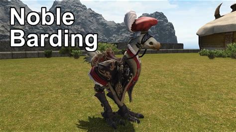 Ffxiv Noble Barding Youtube