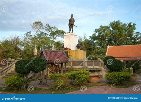 Monument To King Ramathibodi The First In The Historical Part Of