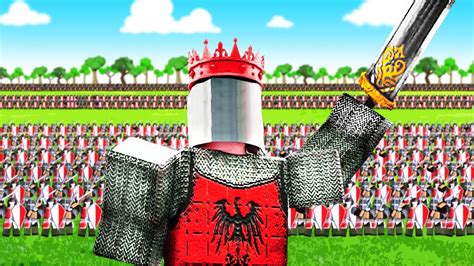 Epic Medieval Battle Against The Enemy Army Roblox Simulator Youtube