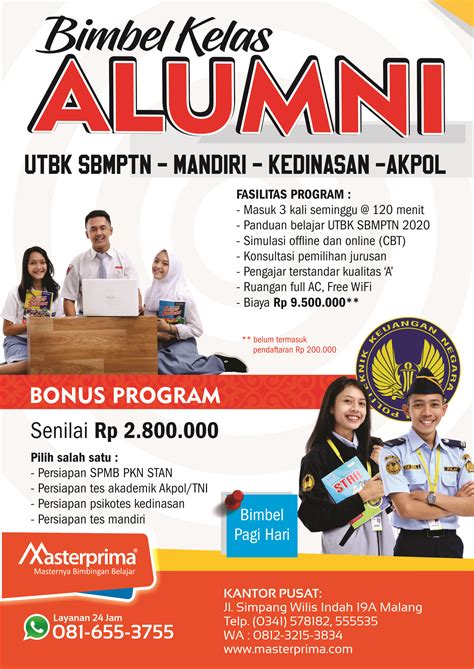 Masterprima Bimbingan Kelas Alumni Persiapan Utbk Dan Pkn Stan