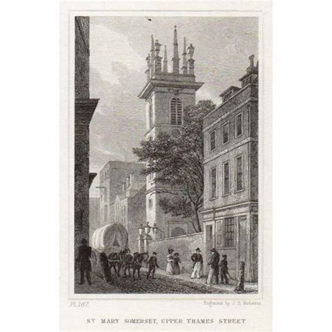 St Mary Somerset Upper Thames St London Britton Images