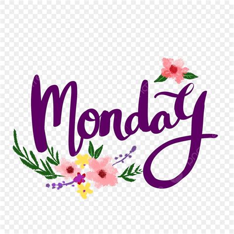 Monday Monday English Word Monday On Monday English Words Png