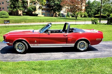 Candy Apple Red 1968 Ford Mustang Shelby Gt 350 Convertible