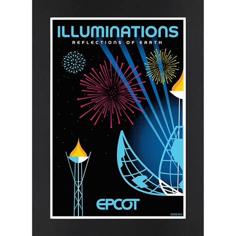 Epcot Illuminations Reflections Of Earth Matted Print Shopdisney