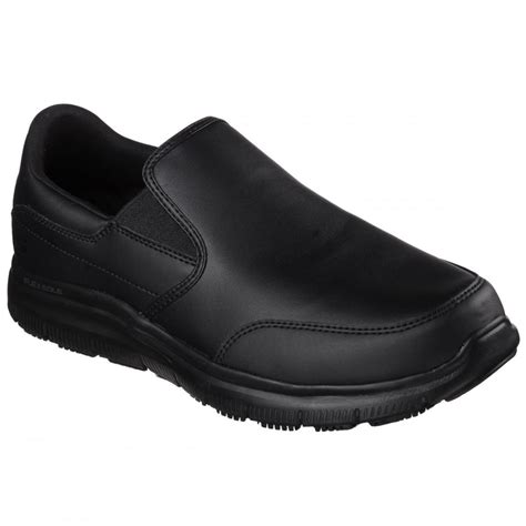 Skechers Safety Shoes Flex Advantage Sr Sk77071 Bronwood Mens Slip On