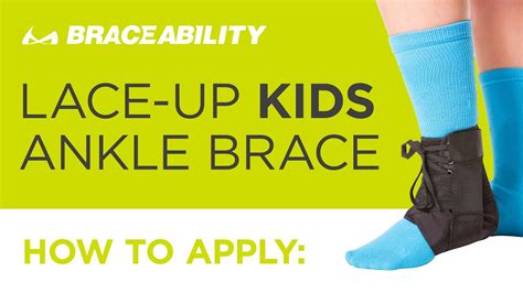 How To Apply Braceabilitys Pediatric Ankle Brace For Child Ankle
