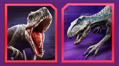 Indoraptor Vs Indominus Rex Jurassic World The Game Youtube Sahida