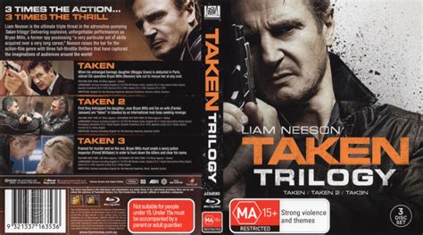 Taken Trilogy Blu Ray Cover Labels R