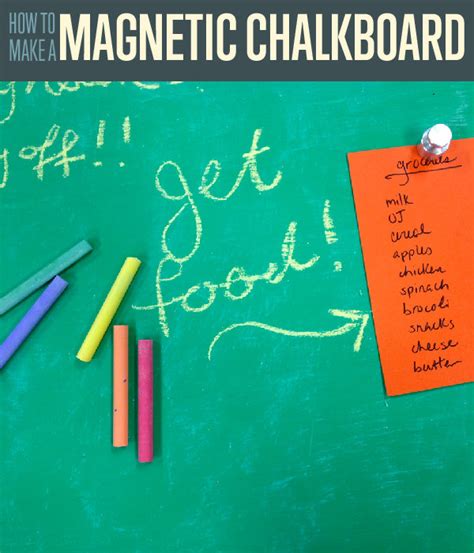 My very own, giant magnetic chalkboard. How to Create Magnetic Chalkboard DIY Projects Craft Ideas & How To's for Home Decor with Videos