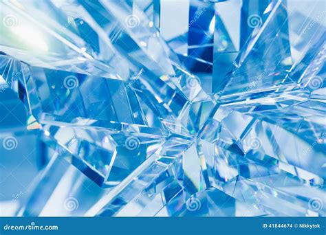 Blue Crystal Abstract Wallpaper Background Hd