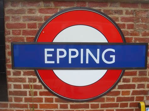 London Tube Epping Underground Station Sign London Underground The
