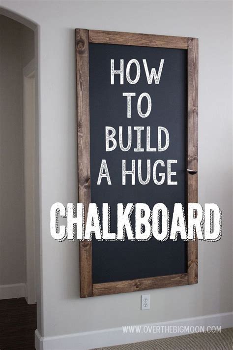 Inspired by all the cool lettering, old sign painters and gilded letters. Chalkboards, How to build and Kitchen chalkboard on Pinterest
