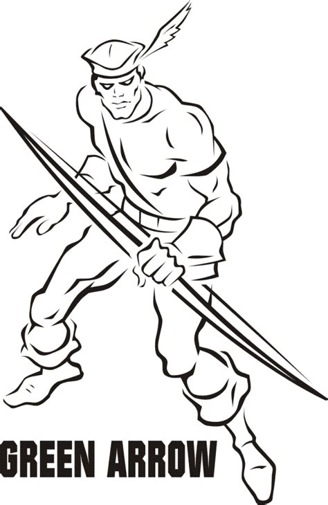 Green Arrow Coloring Pages Best Coloring Pages For Kids