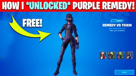 How To Unlock Remedy Vs Toxin Purple Style Free Remedy Vs Toxin New