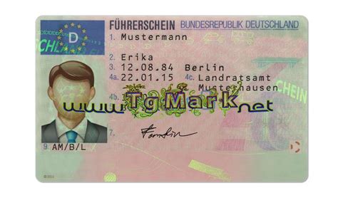 Germany Driver License Psd Template Psd Adobe Photoshop Full Version