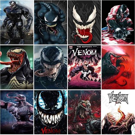 Venom Diamond Painting Adapted From Marvel Comics Classic Movie Full