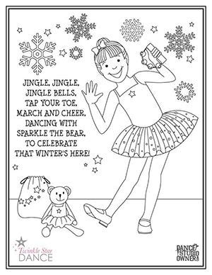 Tap dance coloring pages sketch coloring page. Jingle Bells Holiday Dance Party Coloring Page | Dance ...