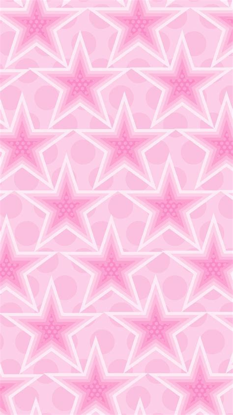Phone Wallpaper Background Lock Screen Pastel Pink Star With Dots
