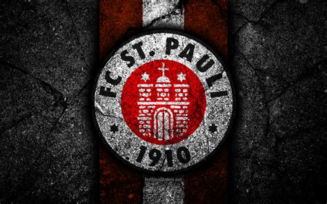 Herunterladen Hintergrundbild St Pauli Fc 4k Grunge Logo