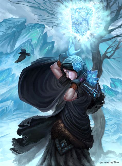 Boreas The Frost Mage By Rzanchetin On Deviantart Fantasy Art