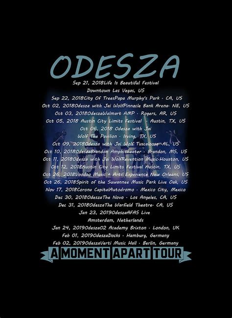 Odesza Tour 2018 2019 Digital Art By Wika Saman Fine Art America