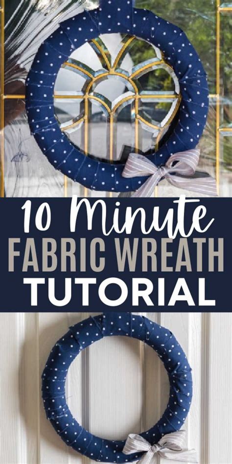 How To Make A Wreath Easy Scrap Fabric Wreath In Minutes