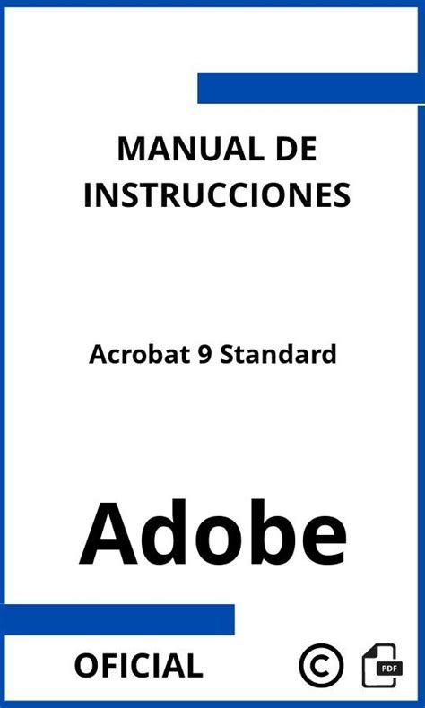 Adobe Acrobat Standard Manual De Instrucciones