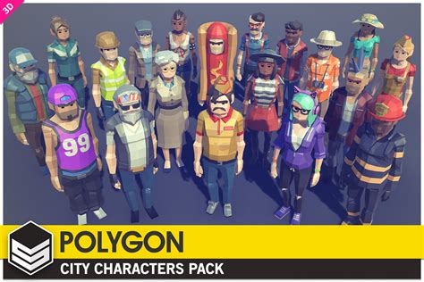 Free Polygon City Characters Low Poly 3d Art By Synty Freedom Club