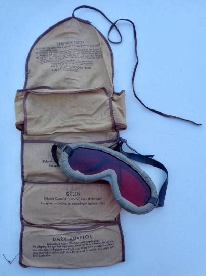 imcs militaria us ww2 polaroid dust goggles