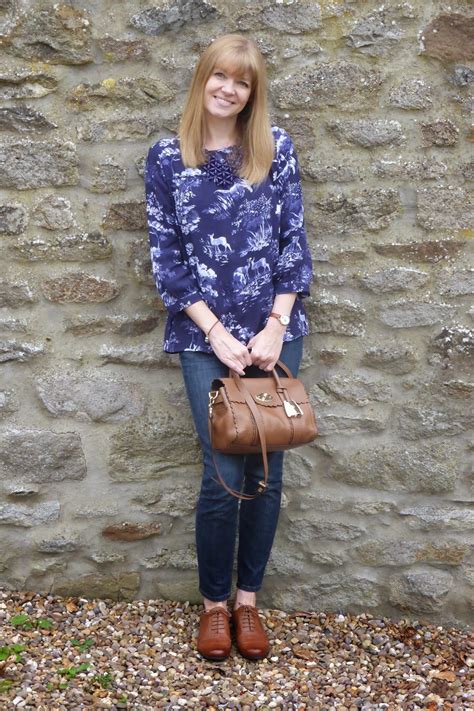 Outfit Post Woodland Smock Top And Tan Leather Brogues What Lizzy Loves