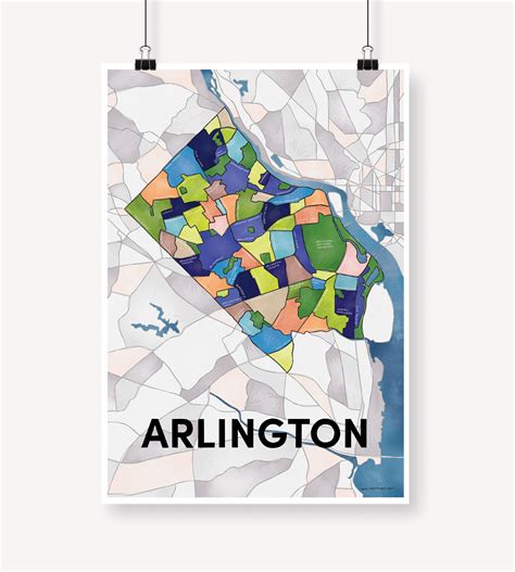 Meet The Arlington Virginia Neighborhoods Map This Hand Illustrated