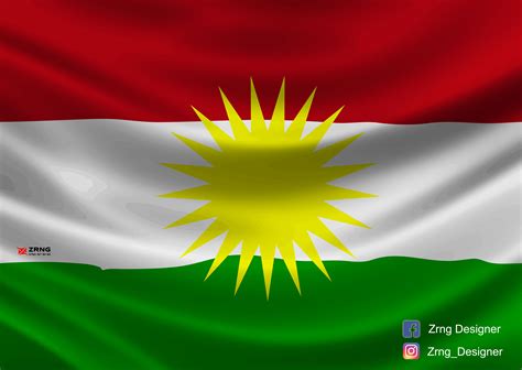 Kurdistan Flag Hd Kurdistan Flag Qaladze City By Zrng Designer