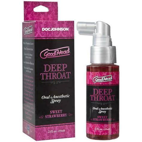 doc johnson good head deep throat sweet strawberry oral sex spray for sale online ebay