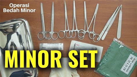 Minor Set Paket Instrument Operasi Bedah Minor Pinset Gunting Klem