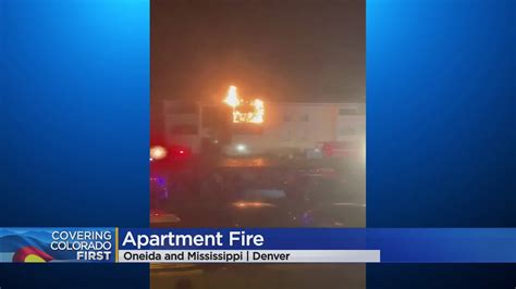 No One Hurt As Flames Shoot Through Roof Of Apartment Youtube
