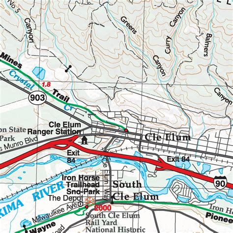 241 Cle Elum Wa Map By Green Trails Maps Inc Avenza Maps Avenza