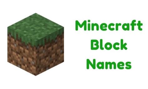 1000 Minecraft Block Names Funny Unique Famous