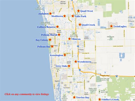 Naples Golf Communities Map Revised 3 131png