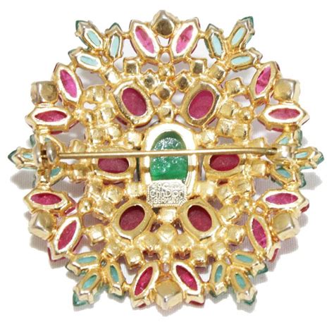 Exceptional Christian Dior Vintage Flower Brooch Of 1970 At 1stdibs