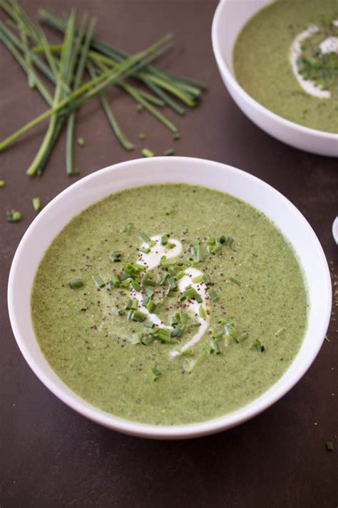 Creamy Broccoli Spinach Soup With Greek Yogurt Recipe Spinach Soup