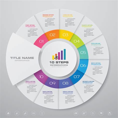 Premium Vector Cycle Chart Infographics Elements