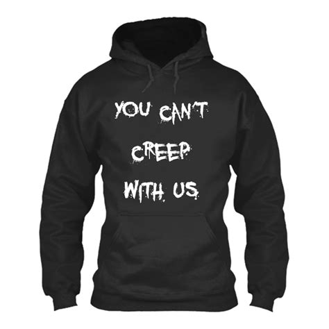 Mens You Cant Creep With Us Halloween Hoodie The Inked Boys Shop