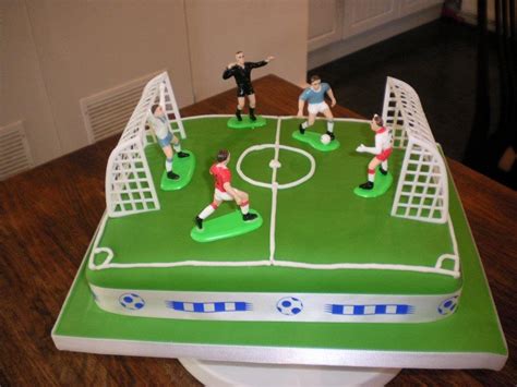 Apart from the ball design, a football cake may also depict a stadium with two goals on each side and players battling it out in the field. Football Cakes - Decoration Ideas | Little Birthday Cakes