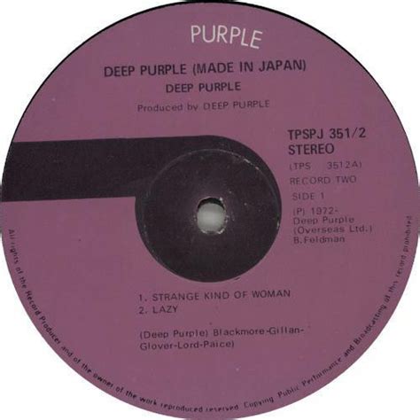 Deep Purple Made In Japan 1972 Gatefold Sleeve Vinyl Discogs
