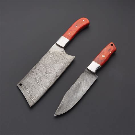 Cleaver And Chef Knife Set Of 2 1275 Deer Custom Touch Of Modern