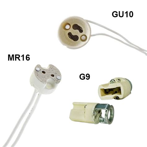 1510pcs Lot Base Socket Holder Mr16 Gu10 G9 Wire Connector Bulb 15cm