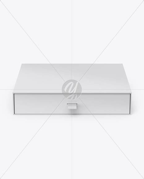 Download Matte Paper Slide Box Mockup - Front View (High Angle Shot) in Box Mockups on Yellow Images ...